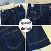 Women's Denim Blue Wide-Leg Jeans - Spring/Autumn 2026 Fashion: Curved Straight-Leg Style