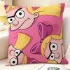 Federa per Cuscino Cartone Animato Anime H-Hey Arnolds 2 Lino Naturale Tessuto Biologico Stampa Double-Sided Divano Decorazione Casa Regalo Federa per Cuscino