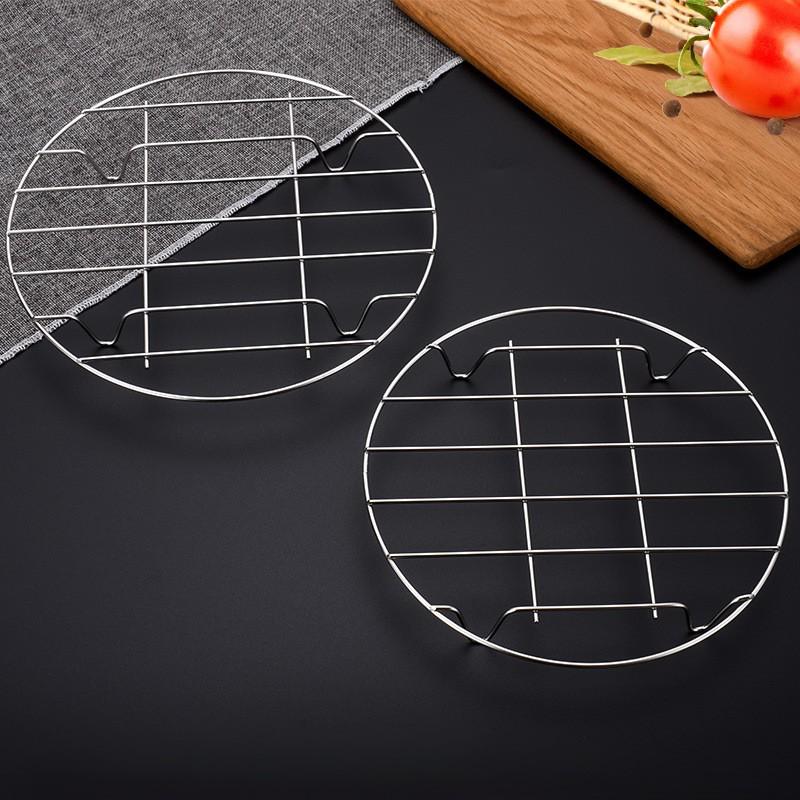 Stainless Steel Steamer Rack With Low Legs Pot Cooking Round Multi-Use Food Steaming Grid 15-27cm Sizes