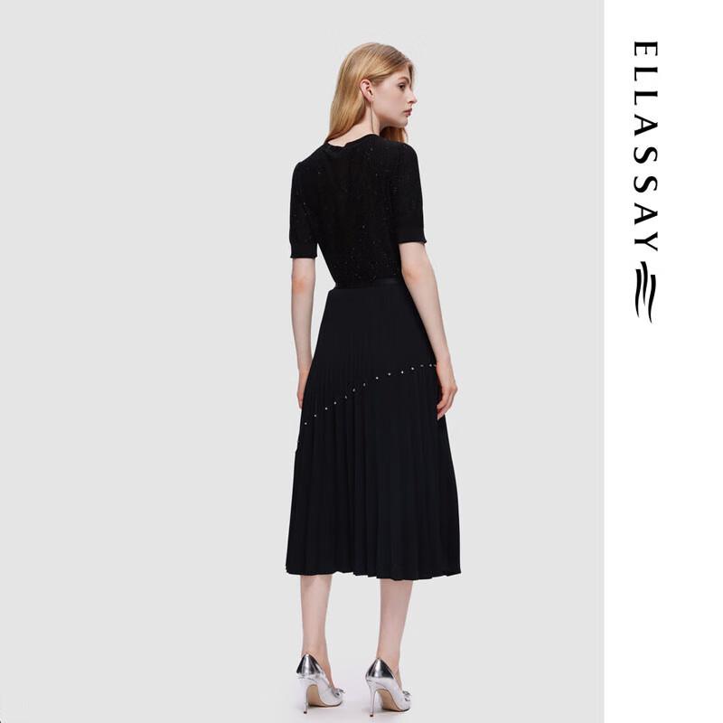 ELLASSAY Women's Lyocell Short Sleeve Knit Top