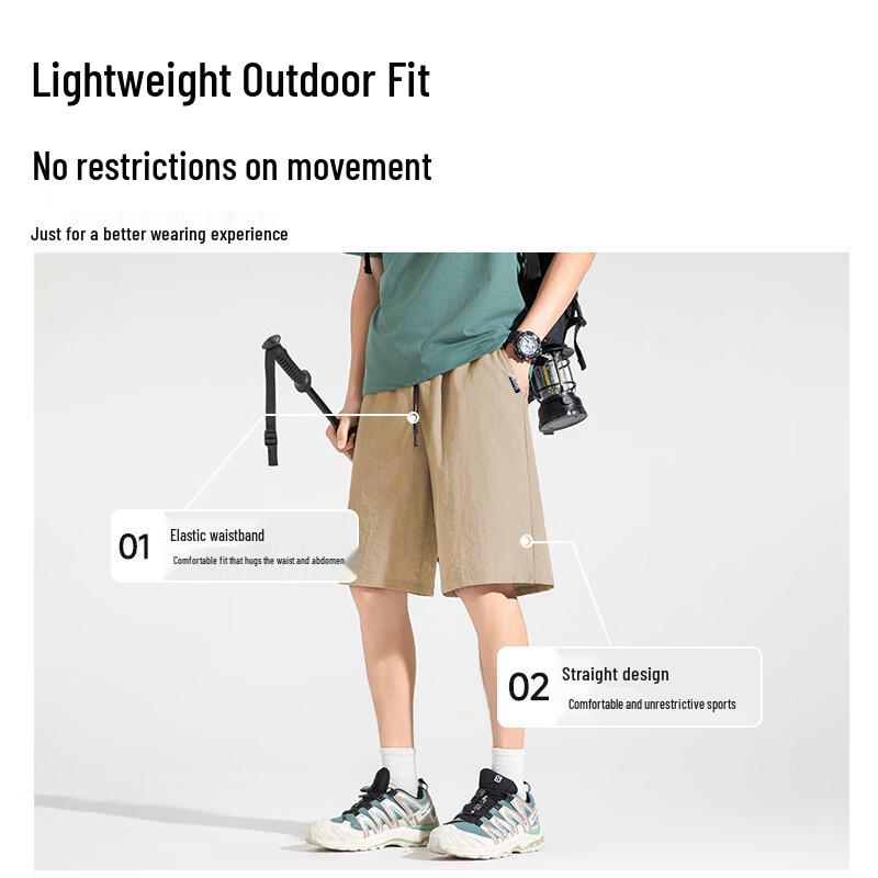 JEEP Men's Quick-Dry Breathable Summer Shorts