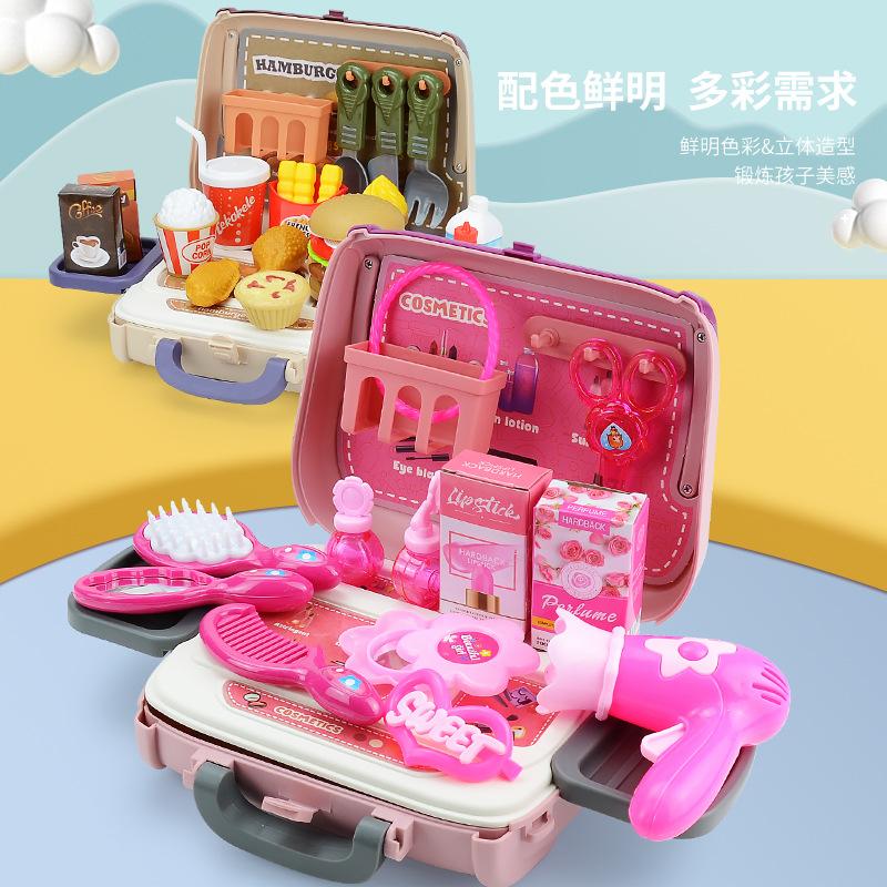Girls Play House Simulation Food Kitchen Utensils, Baby Kitchen Toy Sets, Children'S Handbag Tools