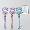 Crystal Love Heart Magic Wand Girls Play House Toys Birthday Party Gifts Cute Angel Princess Magic Wand Toys With Lights Music