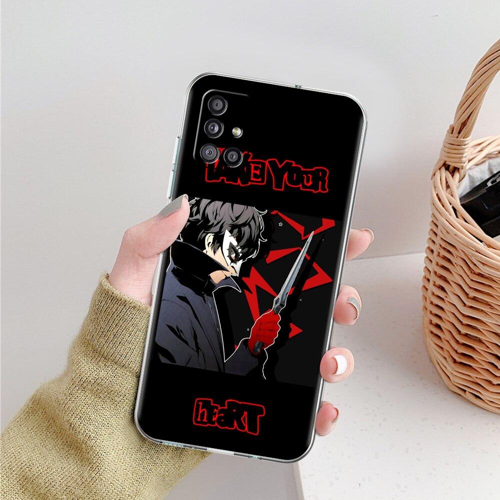 

Чехол для телефона Persona 5 P5 Joker для Samsung Galaxy A51 A71 A21S A12 A11 A31 A41 A52 A32 5G A72 A01 A50 A70 Силиконовый прозрачный чехол Samsung A32 5G