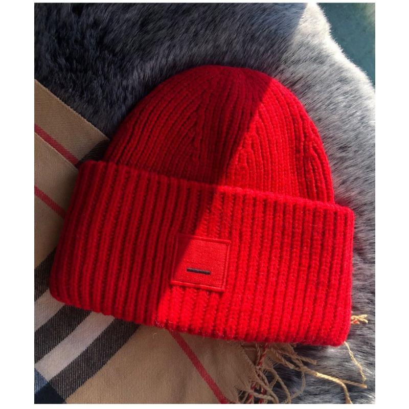 Wool Wool Hat Square Smiley Hat Autumn And Winter Thickened Men's Hundred Warm Hat Couple Knitted Hat Women's Hat