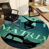 1pc The Matrix Office Round Area Rug, Under Office Chairs Bedroom Living Room Home Decor, Room Deco, Available In Various Sizes