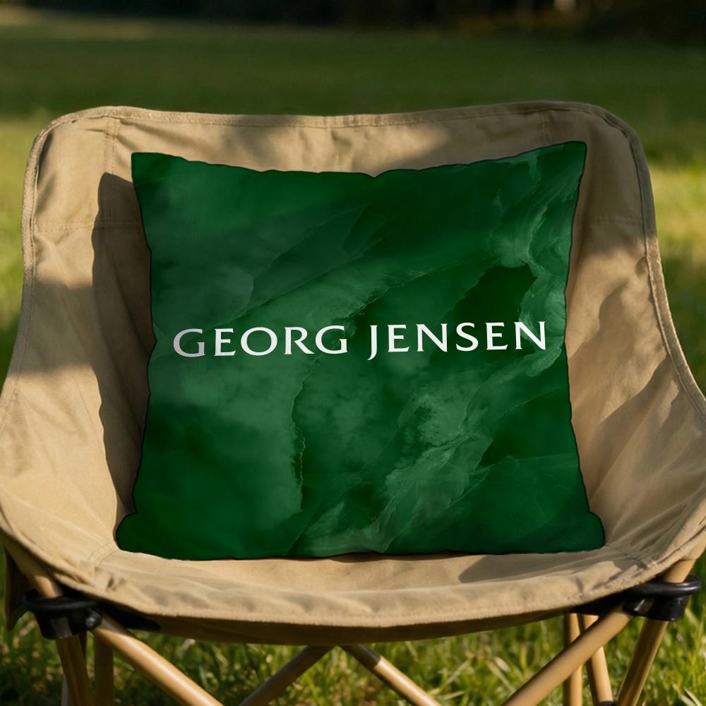 Georg Jensen Silver Jewelly Cushion Cover Soft Reversible Durable Pillow Cover MultiScene Use for Home Car Daily Comfort