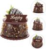 Modelo de Pastel de Simulación Pastel de Chocolate Realista Pastel de Mousse Artificial Postre Comida Falsa Decoración Fotografía Profesional Decoración de Mesa Pro