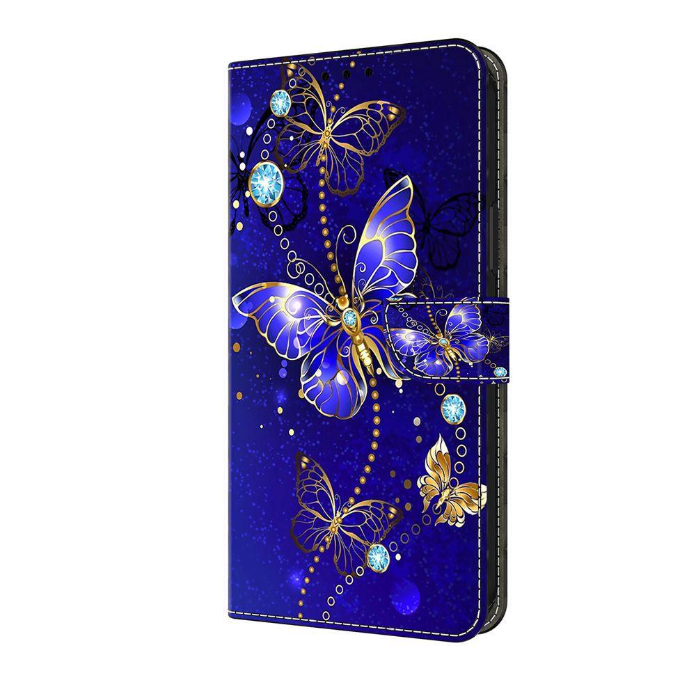 

Leather Flip Case for Funda Samsung Galaxy A52S 5G A22 A32 A50 A51 A52 A71 A30S Case Painted Butterfly Flower Wallet Phone Cover Samsung A30S срібний