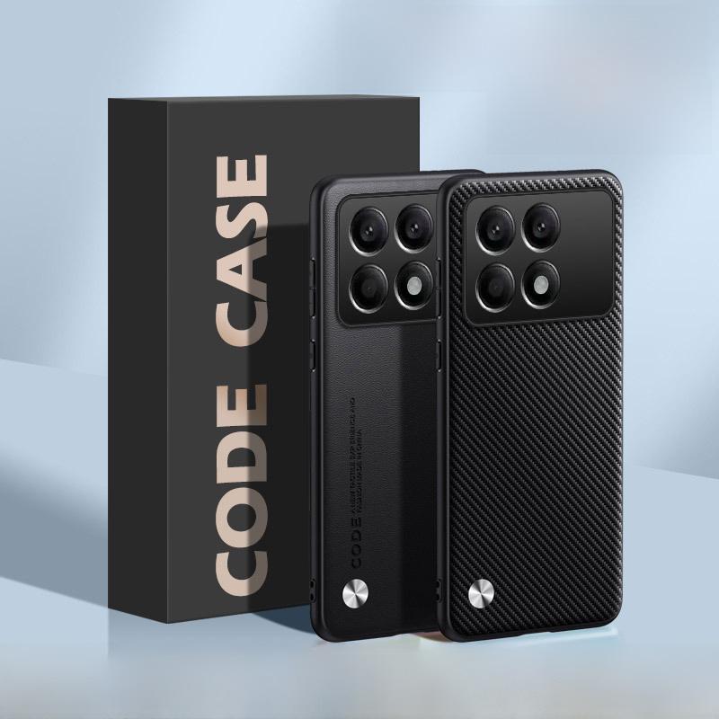 Kožené pouzdro s plným krytím Redmi K70 Pro Extreme Edition, ochranná skořepina K60/K50/K40 – design proti pádu.