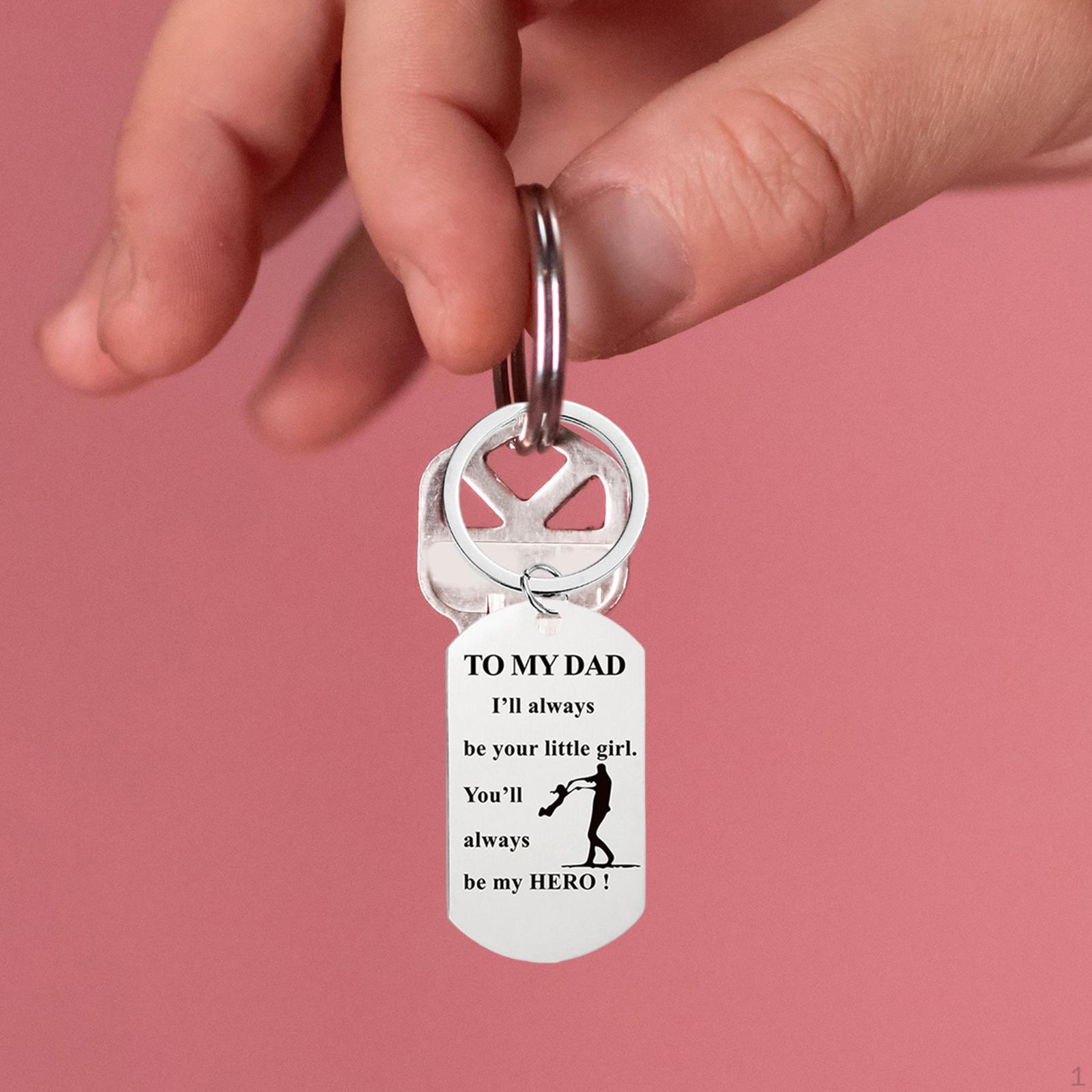 

Брелок для ключей на день отца, простой автомобильный брелок, подарок для папы, отца,