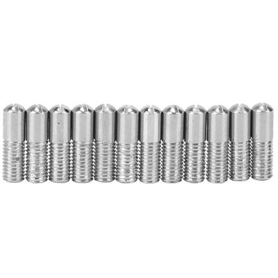12 Pièces Vis Guitare Électrique Acier Argenté Fixations Panneau Micro Simple Accessoires