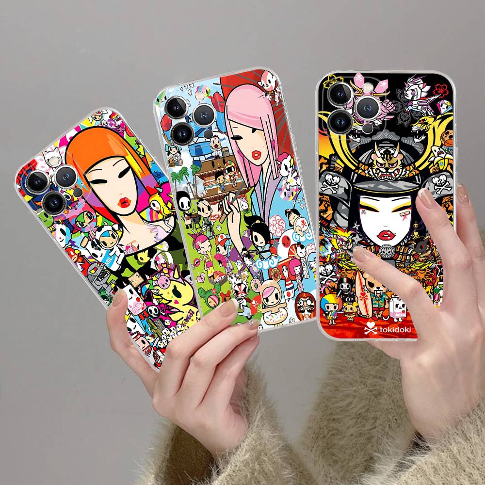 Japan Tokidokis Phone Case For iPhone 17 16 15 14 11 12 13 Mini Pro XS Max Plus Funda Shell