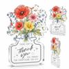 2D Flat Party Decoration Clear Acrylic Acrylic Centerpiece Acrylic Plaque Sign  Bedside Table