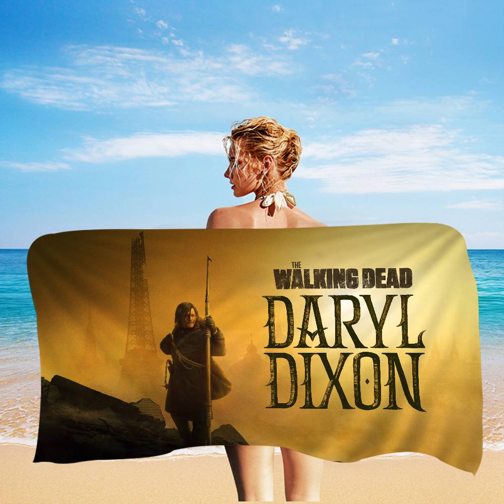 Thrilling Movie The W-Walking D-Dead Microfiber Blanket Quick Drying Towels Oversized Printing Super Absorbent Towel Blanket
