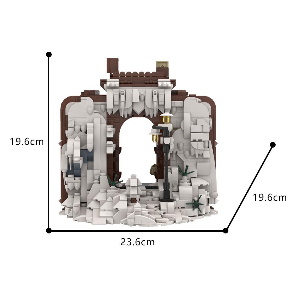 MOC Le Cronache di Narnia Armadio Blocchi da Costruzione Modello Film Fantasy Magia Armadio Mattoncini Giocattoli da Assemblaggio Regalo di Compleanno per Bambini