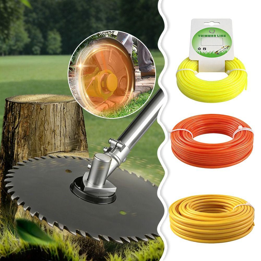 Nylon Grass Rope Round/Star Line Mowing Wire Durable Grass Trimmer Rope for Brush Cutter Strimmer