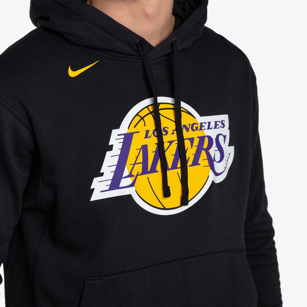 Nike X NBA Los Angeles Lakers Moletom com Capuz Logo Masculino Moletons Preto DN4709-010