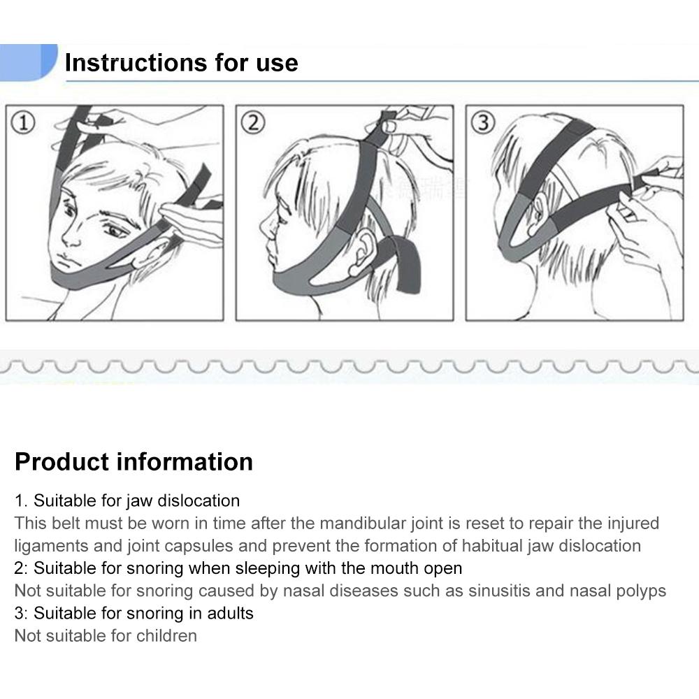 Anti Snoring Belt Triangular Chin Strap Mouth Guard Gifts for Women Men Better Breath Health Snore Stop Bandage Sleep Aid