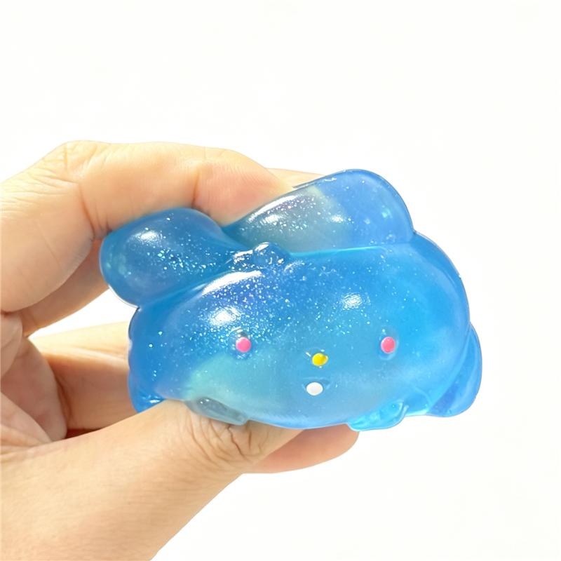 Needoh Gummy Bear Jelly Bunny Toy Assorted Colors Cute Tpr Squishy Stretchy Stress Relief Sensory Non-Toxic Party Favors