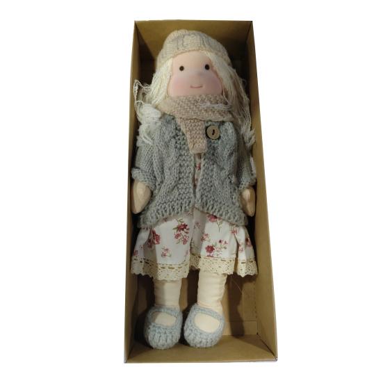 Păpușă Waldorf lucrată manual, 12 inchi, păpuși tricotate moi, fete drăguțe, jucărie de pluș, ușor de transportat, cadou de zi de naștere.