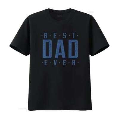 Herren Best Dad Ever Vatertag T-Shirt vintage gewaschenes Oberteil für den Alltag stylisch atmungsaktiv Unisex Streetwear vielseitig