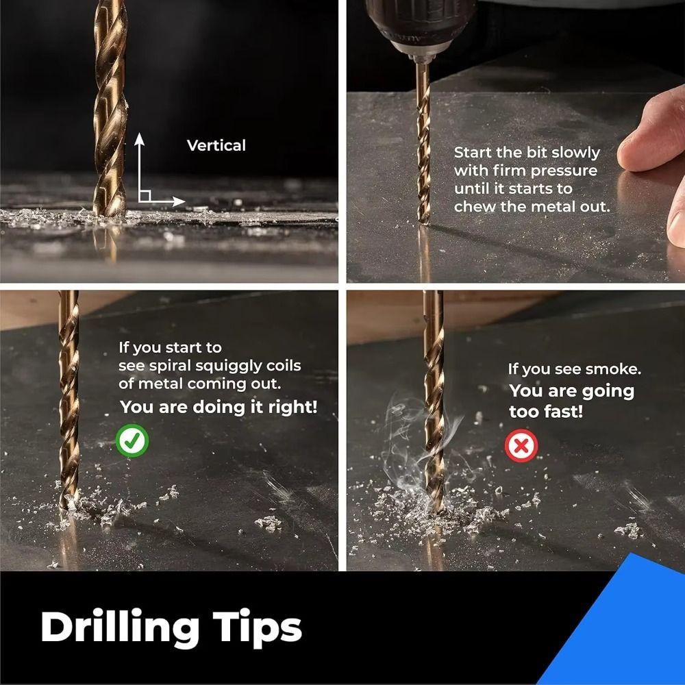 Gerade Bohrer M35 Kobalt Spiralbohrer Neuer HSS-Bit Holz