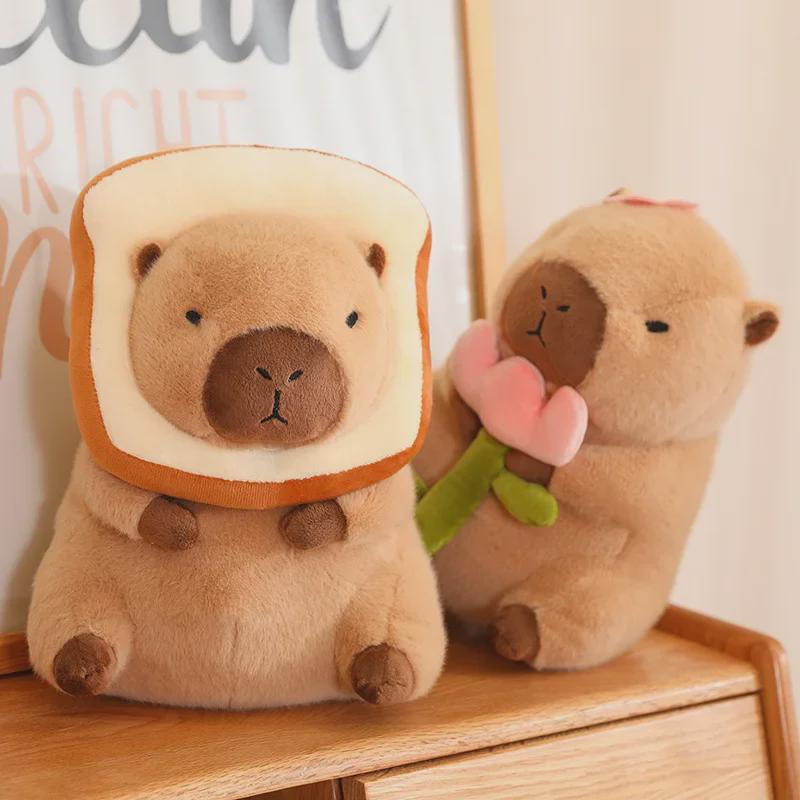 

Капибара Цветок Мягкая игрушка Подушка Хлеб Тост Кукла 30cm, 0.3kg