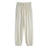 Pantalones de Encaje Acampanados de Seda de Hielo para Mujer - Sueltos, Adelgazantes, Modernos, Ligeros para Verano