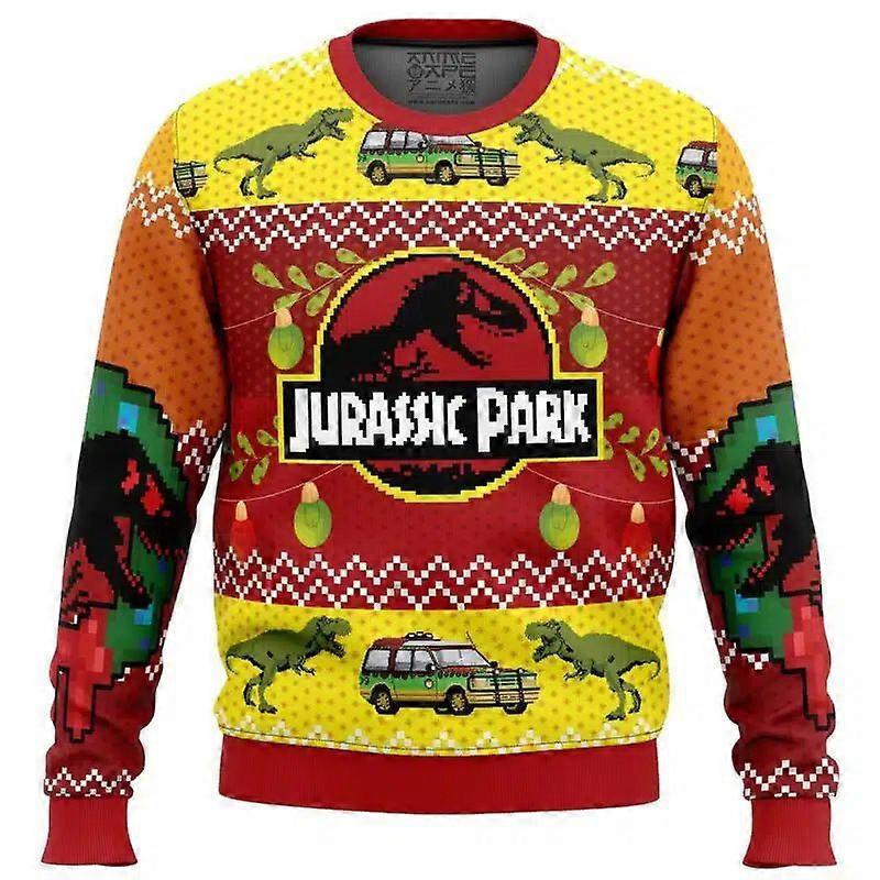 Neues Herren 3D Digital Allover Print Rundhals Sweatshirt Mode Print Pullover Langarm Jacke