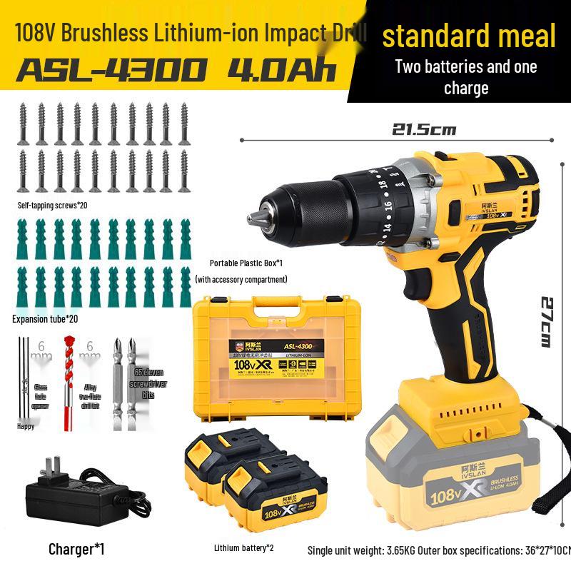 Aslan 13mm High-Power Brushless Cordless Impact Drill