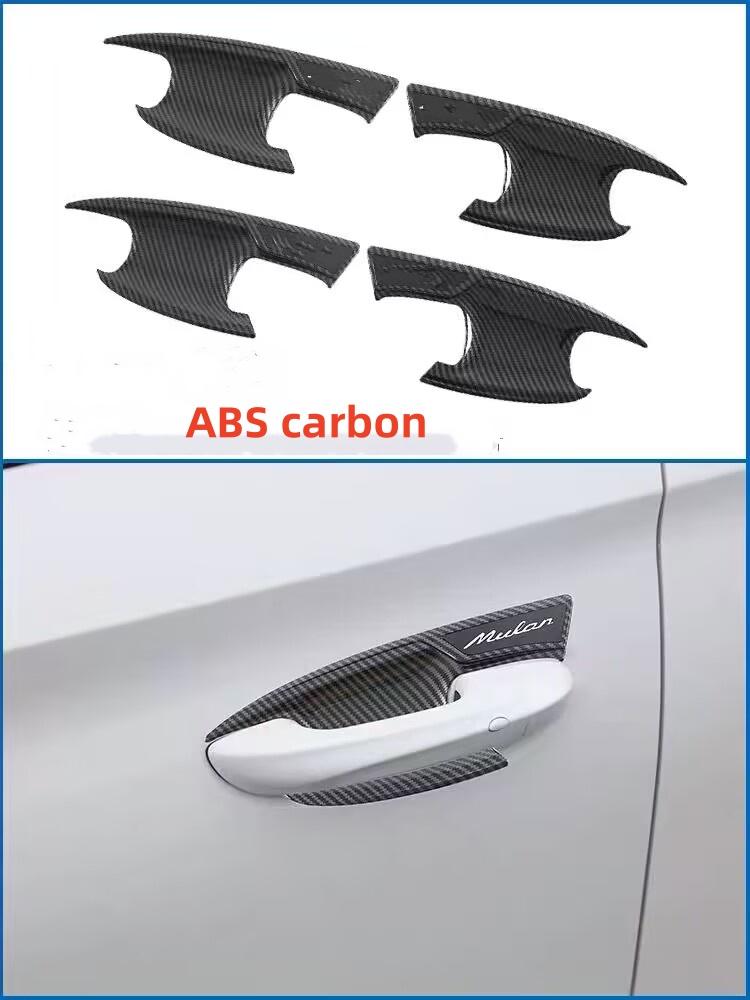 WAK1  LHD/RHD Car Window Control Lift Panel Cover Sticker Carbon Fiber 4pcs for MG4 MG 4 EV Mulan 2023- 2024 Acc.
