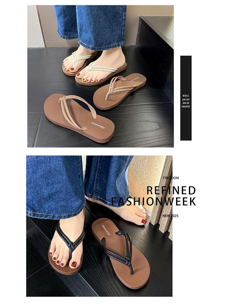 Damen Rutschfeste Sommer-Flip-Flops - Modische, Verschleißfeste Strandsandalen