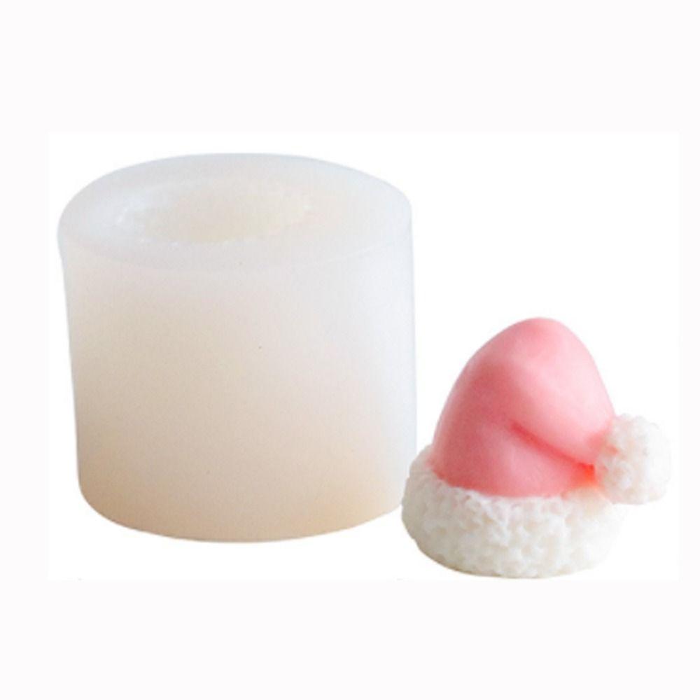 

3D Форма для свечей Мини форма для выпечки Конфета Рождественская шляпа Силиконовая форма Рождество B