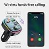 NEW Dual USB Type C Quick Charge Bluetooth 5.0 Car Fast Charger Hands-free Call  FM Transmitter MP3 Player Car Cigarette Lighter
