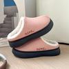 Fashion Fuzzy Fur Outdoor Winter Women's Slippers Indoor Comfort Anti-slip Soft Sole Resistant Men Casual Couple Cotton Shoes Snow Boots