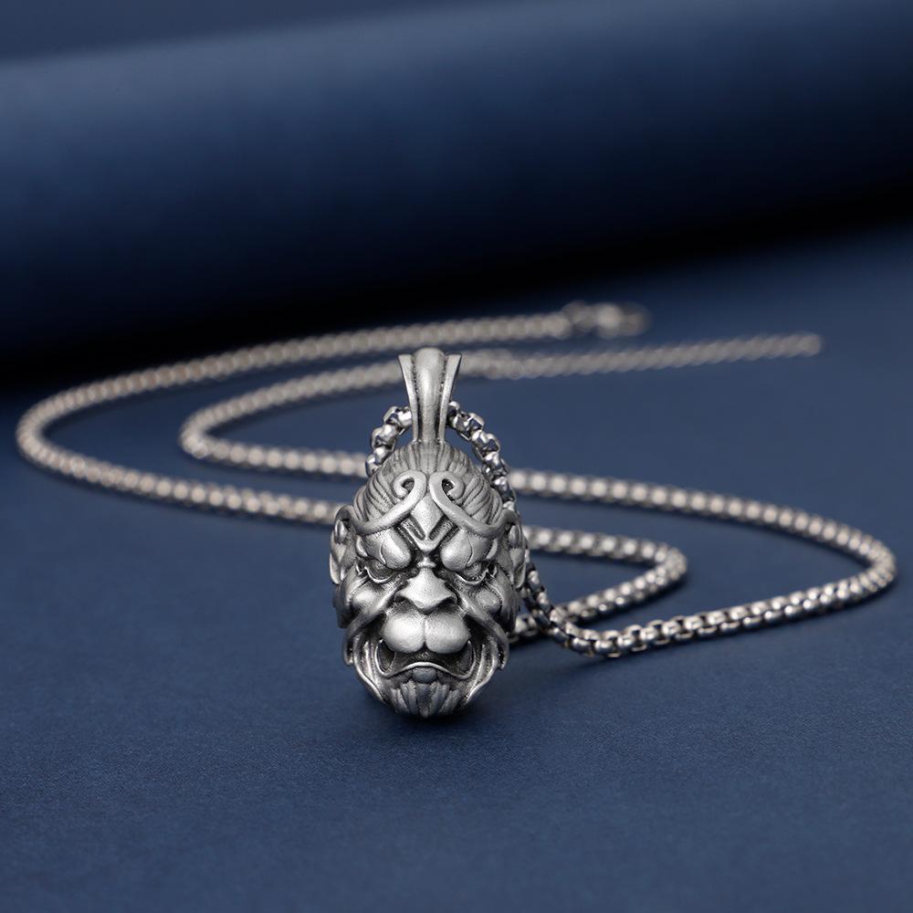 Myth Wu Black Kong Monkey King Hallows Pendant Necklace Gift Jewelry Accessory