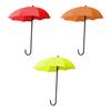 3Pcs Wall Hooks Strong Load-bearing Umbrella Shape Design Easy To Install Self Adhesive Hanger Hook Storage Organizer