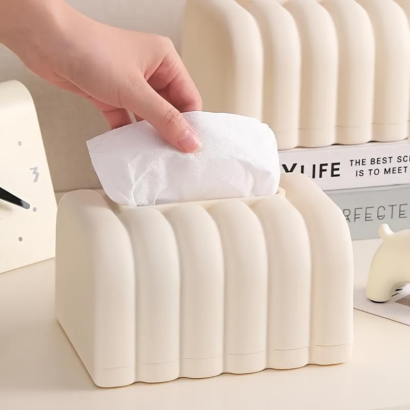 [Bread Tissue Holder] One Unique Beige Tissue Box Holder Shaped Like Bread -Made From Durable PP,Featuring An Easy-To-Use Design for Decorating Dining