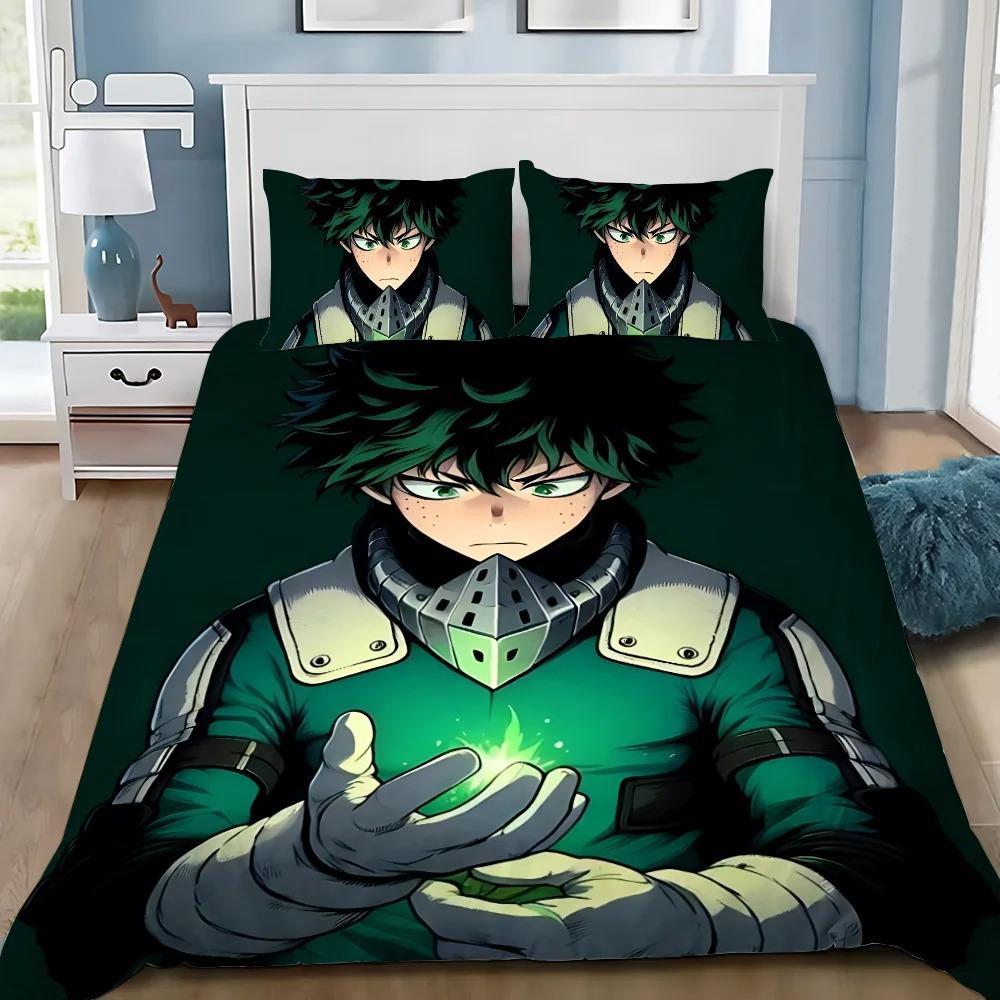 Duvet Cover Pillowcase Bedding Set My Hero Academia Adult Boy Girl Bedroom Decoration Children Gift Single Double Large Size
