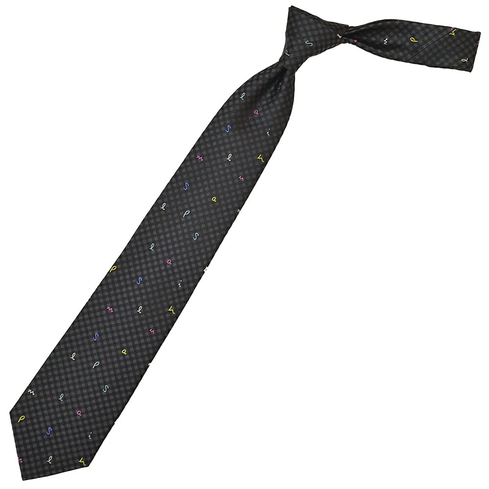 Paul Smith Tie Logo (8cm Wide) (Gray/Multicolor (PS204)) [Used]