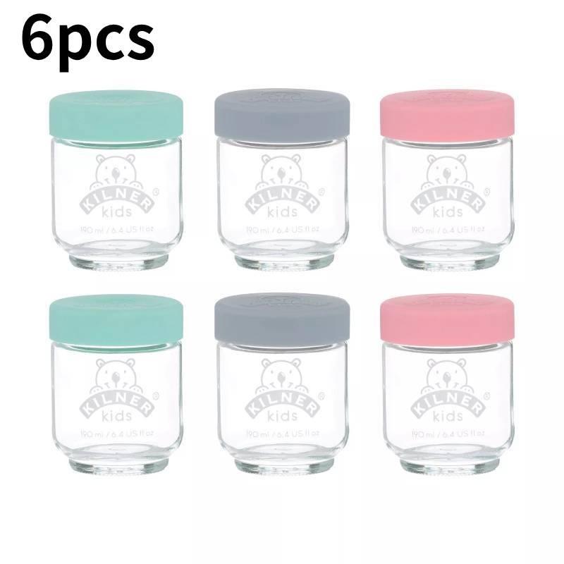 Premium Kilner Baby Food Glass Jar Set Six Versatile Containers For Freshness