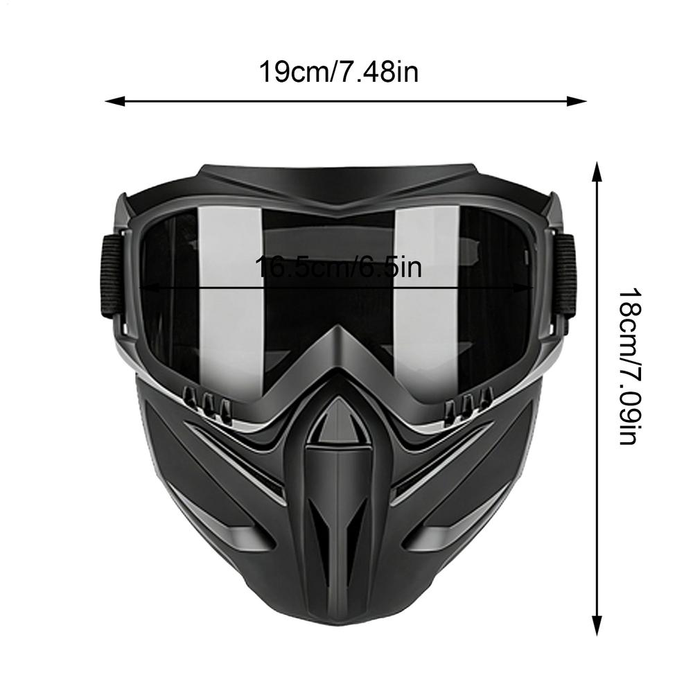 Welding Face Shield Detachable Full-face Goggles Face Shield Anti Fog Riding Face Cover Windproof, Impact-resistant Face Shield