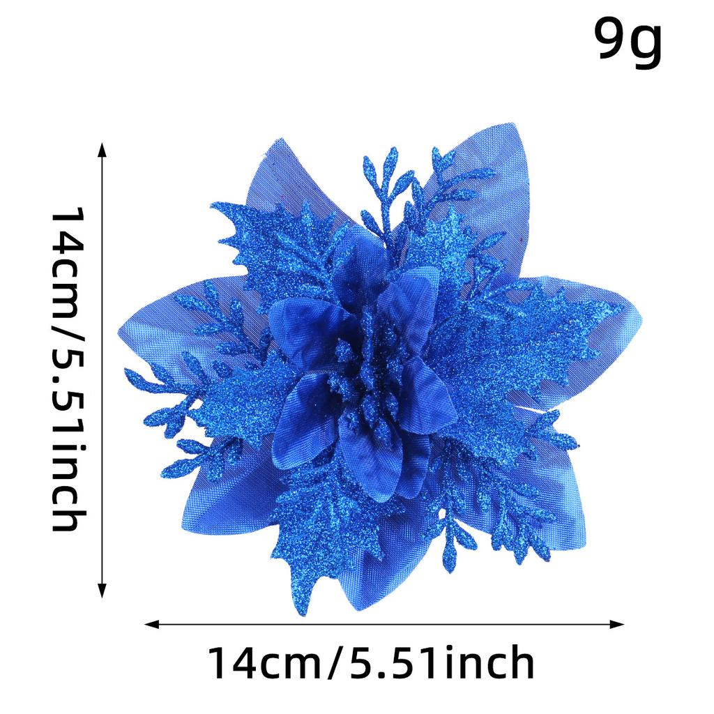10 Pcs New Arrival Christmas Poinsettia Flowers for Decor, Home Decor Artificial Flowers, Christmas Tree Decor Covers Flower, New Year's Tree Decor