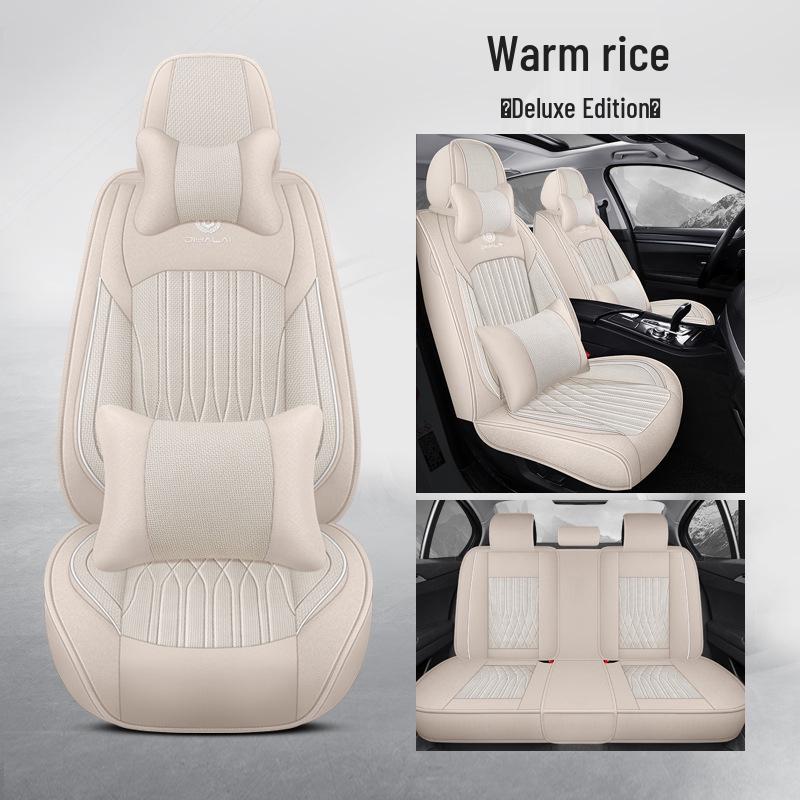 Universal Full Surround Car Seat Covers for All Seasons, Business Style, Five-Seater Coverage