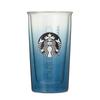Starbucks SAKURA2025 Double-Wall Heat-Resistant Glass, Night Blue Gradient, 355ml, Sakura Design