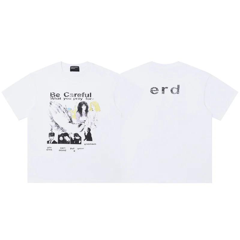 

2025 Топ 100% хлопок Модная трендовая футболка с принтом для мужчин и женщин, Высокое качество Повседневная Большой размер Расширенная S