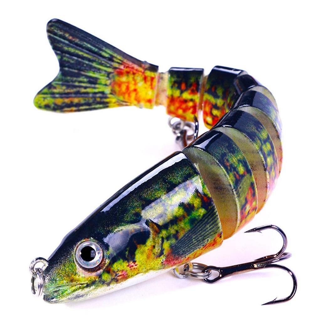 12.8cm-18g Multi-Jointed Bionic Minnow Sinking Lure for Sea Fishing Tackle.