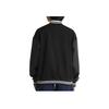 Vans Varsity Club Bomber Jacket Loose Striped Letter Print Jacket Women Jacket Black VN000GJRBLK