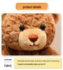 Cross-Border Teddy Bear Plush Overalls - Cute Little Bear Hug Pillow for Kids' Birthdays